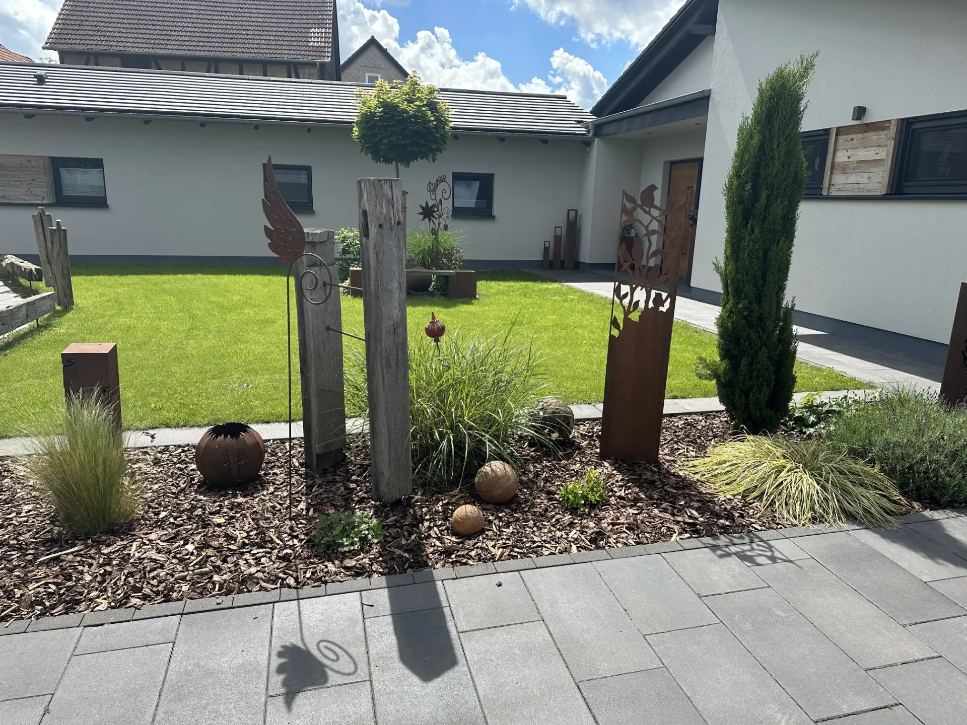 Dekoratives Metallobjekt in Edelrost für Haus und Garten 1