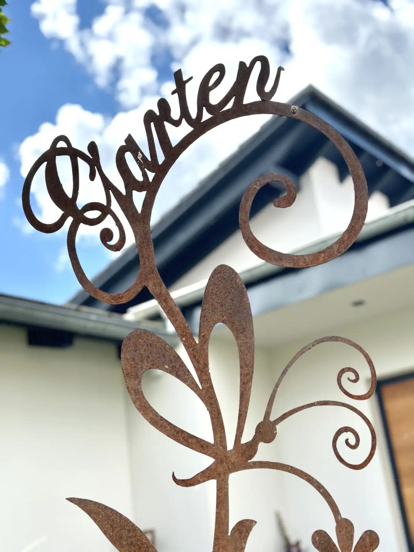 Dekoratives Metallobjekt in Edelrost für Haus und Garten 5